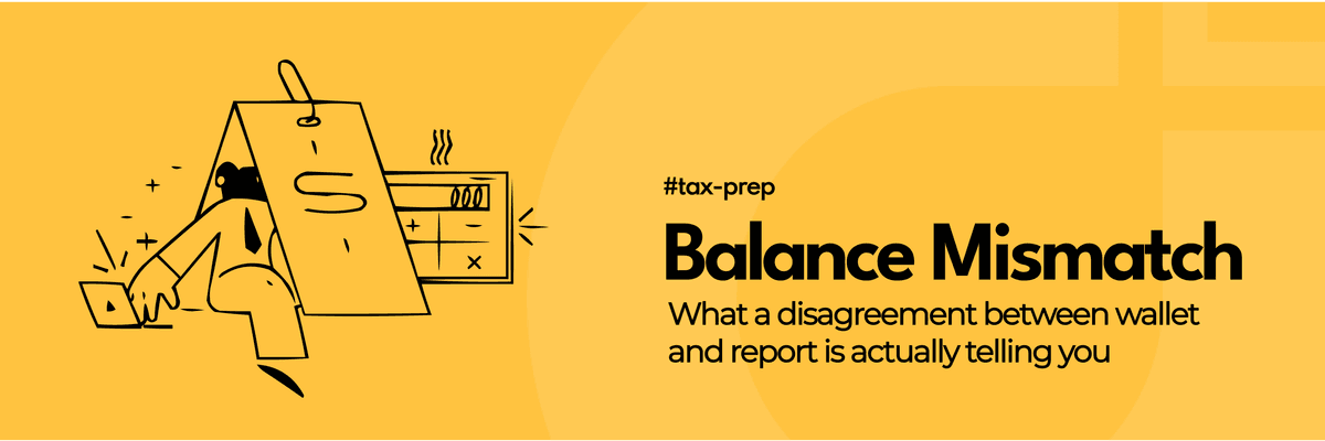 Wallet Balance Doesn't Match Your Tax Report? How to Find the Cause